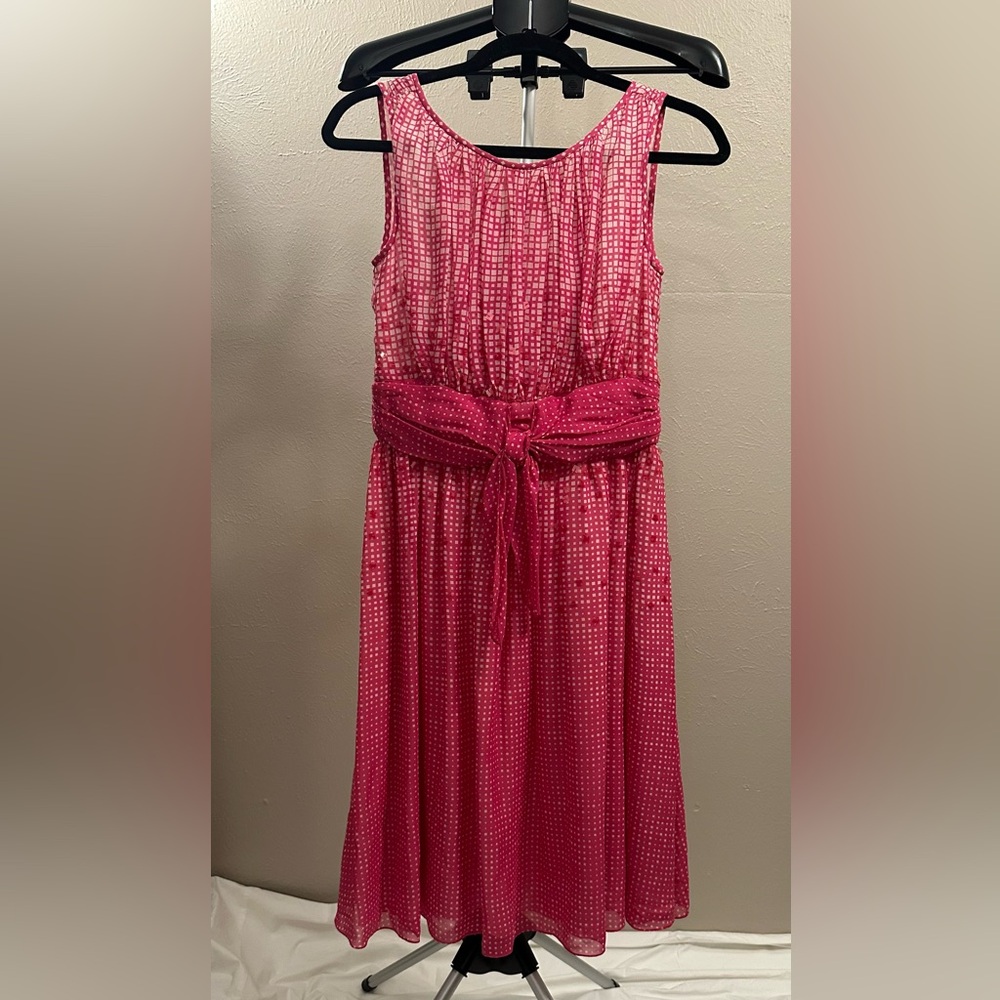 Ellen Tracy Pink Checkered Kids Dress